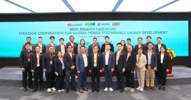 สยามโกลบอลเฮ้าส์ จับมือ เออีเอสคอน และ Integra R.E. นำนวัตกรรม BESS จาก Huawei ขยายพลังงานสะอาดทุกสาขาทั่วประเทศ